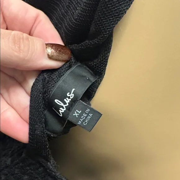 Lulu's Black Knit Dress size XL - Picture 4 of 7